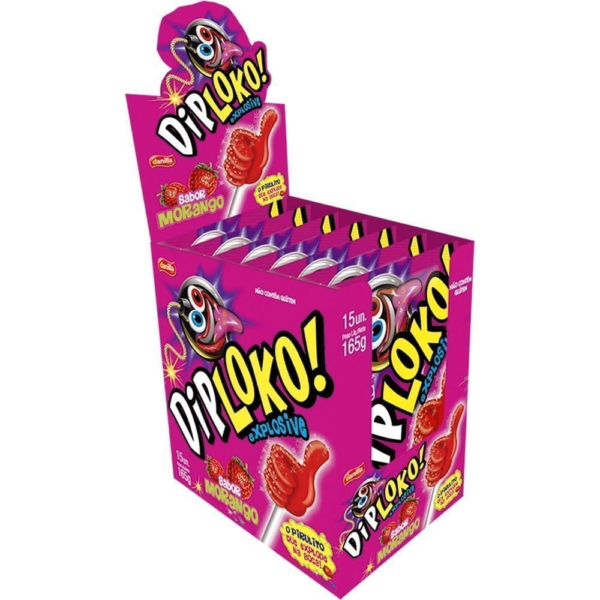 DIP LOKO BOOOM MORANGO LIKE C/15UN