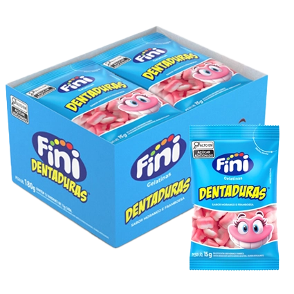 BALA GELATINA FINI DENTADURAS C/12 15G