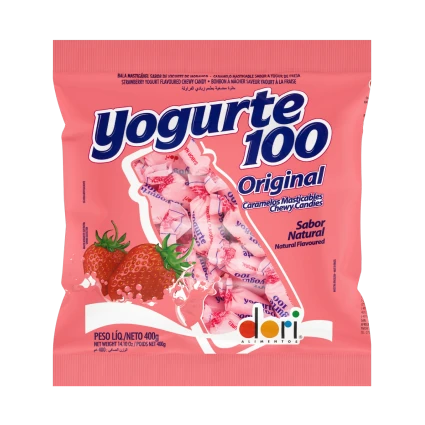 BALA YOGURTE100 MORANGO 400G