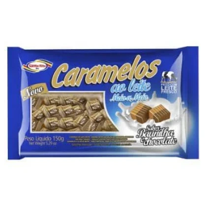CARAMELO STA RITA MEIO A MEIO BAUNILHA CHOCOLATE 588G