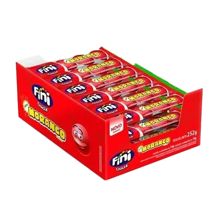 CHICLE FINI MORANGO C/18 14G