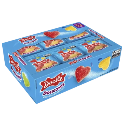 DOCILE CORAÇÃO SORTIDO DOCIGOMA DP MINI C/24 18G