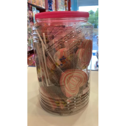 PIRULITO MIGUELITO CORACAO POTE ROSA 900G