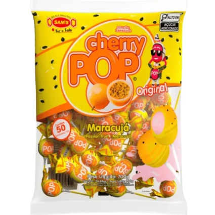 PIRULITO CHERRY POP MARACUJA SAMS C/50UN