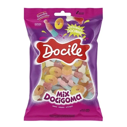 BALA DE GOMA MIX AZEDINHAS E DOCINHAS 600G