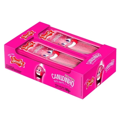 BALA REGALIZ CANUDINHO TUTTI-FRUTTI CÍTRICO C/12