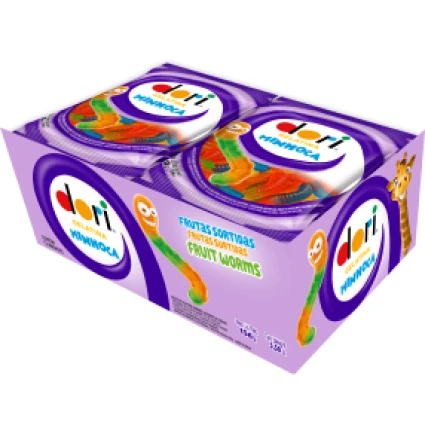 DORI GELATINA MINHOCA C/12UN 13G