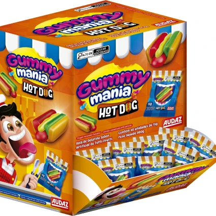 GUMMY MANIA HOT DOG C/40UN