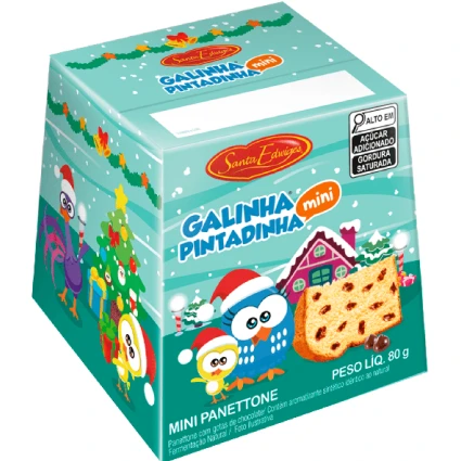 MINI PANETONE GALINHA PINTADINHA 80G