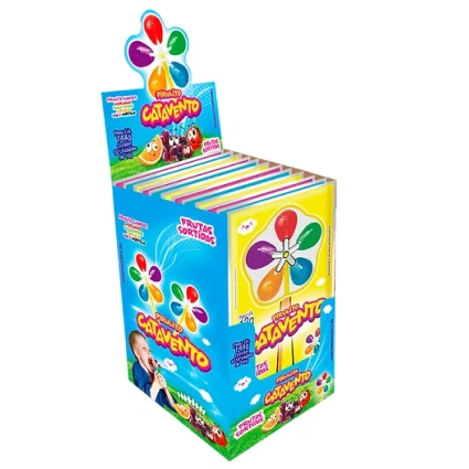 PIRULITO CATAVENTO FRUTAS C/12UN