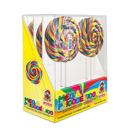 PIRULITO PSICODÉLICO MEGA C/20UN 3KG